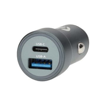 Nedis Auto punjač s dva priključka 48 W USB-C/USB-A brzo punjenje
