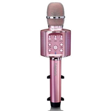 LENCO Bluetooth karaoke mikrofon sa zvučnikom i LED svjetlima