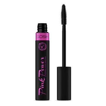 Gosh Pink Power uvijajuća i produžujuća maskara - crna 10 ml