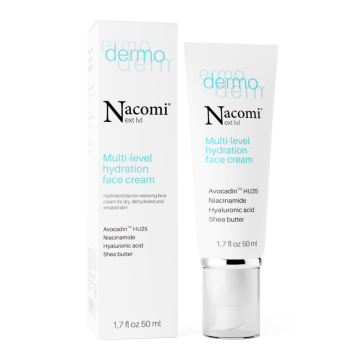 Nacomi Next Lvl Dermo višeslojna krema za lice, višeslojna intenzivna hidratantna krema 50 ml