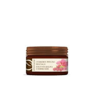šećerni piling za tijelo s mirisom maline i hibiskusa 200 g