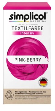 Simplicol Boja za tkaninu - INTENZIVNO RUŽIČASTA BOBIČASTA (400g+150ml)