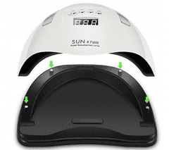 AK SUN X7 MAX UV/LED 220W lampa za manikuru - BIJELA