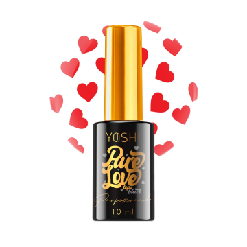 Global - Yoshikin Pure Love Top Hybrid Top za hibridne lakove za nokte - CRVENI 10 ml