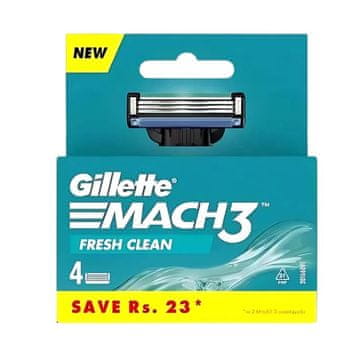 Gillette Mach3 Fresh Clean britvice, pakiranje od 4 komada
