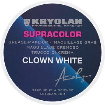 Kryolan Supracolor Clown White bijela boja za lice 30 g