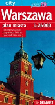 Varšava 1:26.000. Laminirana karta / Plan grada. Izdanje 2023./2024.