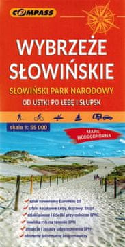 Compass Obala Słowiński 1:55 000. Nacionalni park Słowiński. Kaširana turistička karta. Kompas