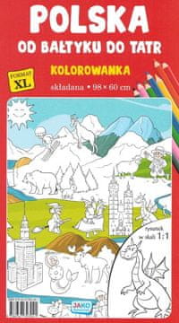 JAKO Poljska. Od Baltičkog mora do Tatri. Sklopiva bojanka XL