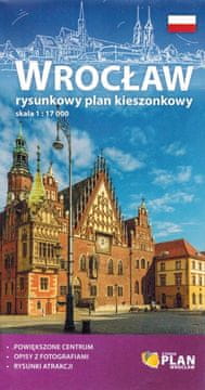 Wrocław 1:17.000. Džepna karta / Karta grada. Objavljeno 2025. Galileos