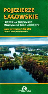 Područje jezera Łagów i ravnica Torzymska. Utvrđeno područje Międzyrzecz. Turistička karta. Poziv na broj
