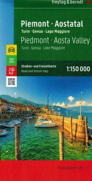 Freytag & Berndt Pijemont, Torino, Genova, Dolina Aoste. Cestovna i turistička karta. Izdanje 2025.