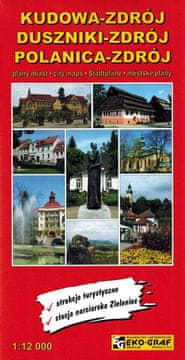 Kudowa, Duszniki, Polanica-Zdrój. Karta / plan grada.