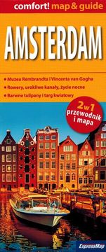 Amsterdam. Laminirana karta / Karta grada + Mini vodič. Izdanje 2024.