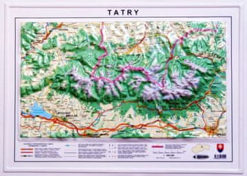 VKÚ Tatre. Reljefna karta (3D)