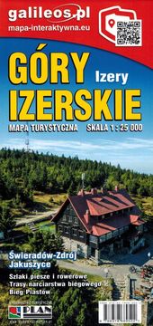 Jizerske gore "Izery" 1:25.000. Turistička karta. Izdanje 2025. Galileos