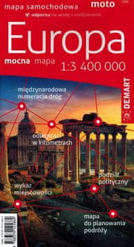 Europa 1:3 400.000. Plastificirana cestovna karta. Izdanje 2025./2026.