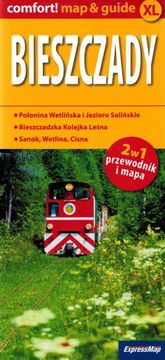 Bieščadske planine. Laminirana turistička karta + mini vodič. Izdanje 2025.