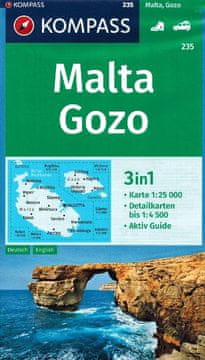 Malta i Gozo 1:25.000. Turistička karta 235.