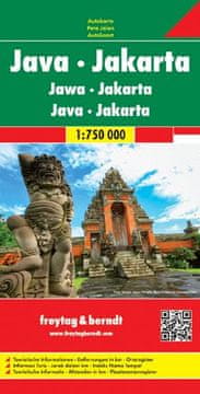 Freytag & Berndt Jawa (Java), Jakarta. Cestovna i turistička karta / karta grada.