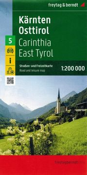Freytag & Berndt Koruška, Istočni Tirol 1:200.000. Cestovna i turistička karta /5/. Objavljeno 2024.