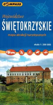 Compass Świętokrzysko vojvodstvo. Karta turističkih atrakcija. Izdanje 2024. Kompas