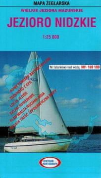 Jezero Nidzkie 1:25.000. Laminirana nautička karta. Izdanje iz 2024.