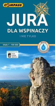 Compass Jura za penjače 1:100.000. Plastificirana turistička karta. Izdanje 2025. Kompas.