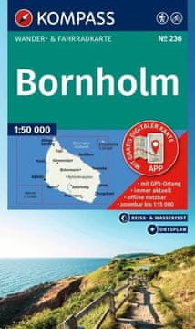 Bornholm. Vodootporna turistička karta 236. Izdanje 2025.