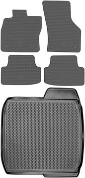 Škoda Octavia III Liftback od 2013. do 2019. SET - gumene autotepihe + prostirka za prtljažnik