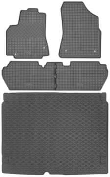 Citroen Berlingo II Kombivan od 2008-08.2018 SET - gumeni tepisi + tepih za prtljažnik