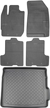 Dacia Duster II SUV od 01.2018 SET - gumene autotepihe + prostirka za prtljažnik