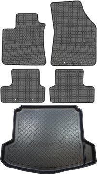 Renault Megane IV Sedan od 01.2017 SET - gumene autotepihe + prostirka za prtljažnik