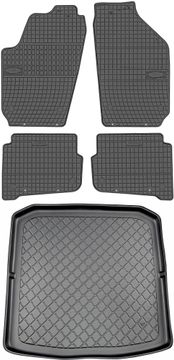 Škoda Fabia I 6Y Kombi od 2000. do 2007. SET - gumene autotepihe + prostirka za prtljažnik
