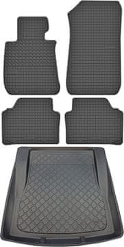 BMW 3 E90 Limuzina od 03.2005.-12.2011. SET - gumene autotepihe + prostirka za prtljažnik