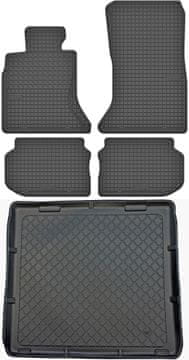 BMW 5 F11 Karavan od 06.2010.-2013. SET - gumene autotepihe + prostirka za prtljažnik