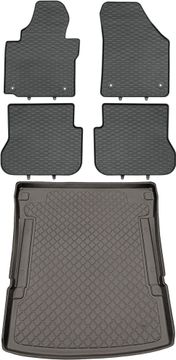 Volkswagen Caddy Maxi VAN od 10/2007-2020 SET - gumene autotepisi + prostirka za prtljažnik