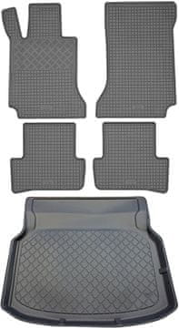 Mercedes C-klasa W204 limuzina (4 vrata) od 04.2007.-02.2014. SET - gumene autotepihe + prostirka za prtljažnik