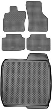 Škoda Octavia III Hatchback (Liftback) od 2013. do 2020. SET - gumene autotepisi + prostirka za prtljažnik