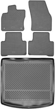 Volkswagen Touran II Minivan od 2015. SET - gumene autotepisi + prostirka za prtljažnik