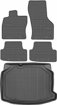 Seat Leon II Hatchback od 2013. do 2020. SET - gumene autotepihe + prostirka za prtljažnik