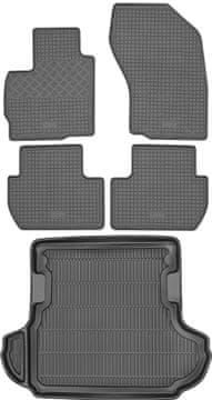 Mitsubishi Outlander II SUV od 2007. do 2012. SET - gumene autotepihe + prostirka za prtljažnik