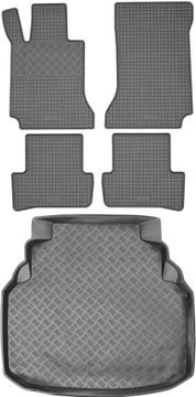 Mercedes C-klasa W204 Karavan / Limuzina od 2007. do 2014. SET - gumene autotepihe + prostirka za prtljažnik