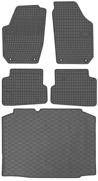Škoda Fabia II Hatchback od 03.2007.-10.2014. SET - gumene autotepihe + prostirka za prtljažnik