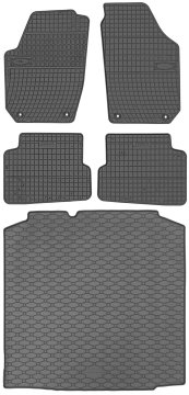Škoda Fabia II Kombi od 03.2007.-10.2014. SET - gumene autotepihe + prostirka za prtljažnik