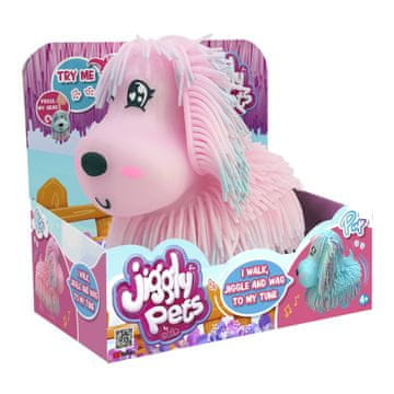 Eolo Jiggly Pets interaktivan ljubimac psić igračka, roza (WD188F-PI)
