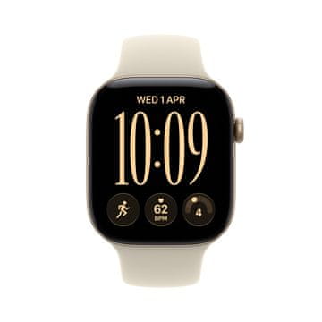 Apple Watch S12 pametni sat, GPS, 46mm, Light Gold kućište sa Sand remenom - S/M