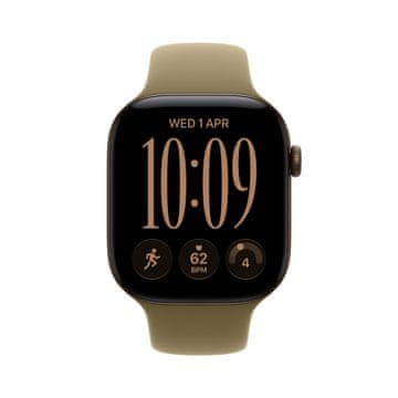 Apple Watch S12 pametni sat, GPS, 46mm, Dark Bronze kućište s Olive remenom - S/M