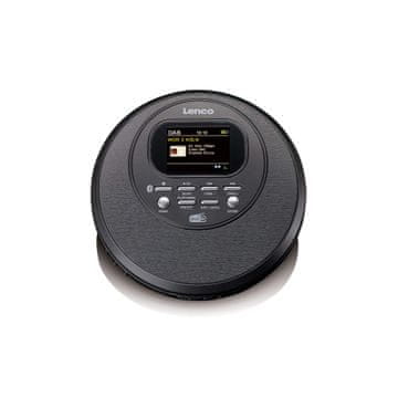 LENCO Prijenosni Discman s DAB+, Bluetoothom, TFT zaslonom, crni
