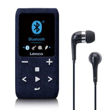 LENCO Bluetooth MP3/MP4 player, 8 GB, proširiv, plavi